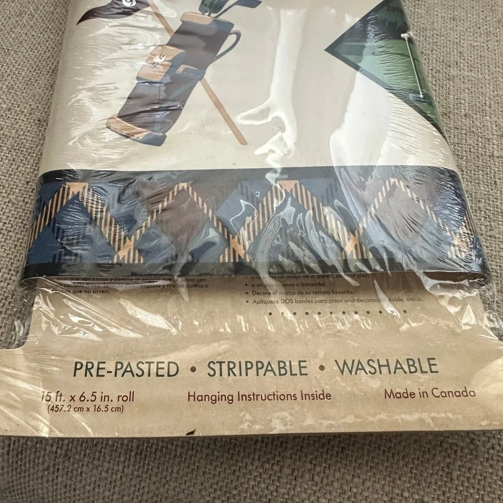 LOT Vintage Golf Golfing Club BallsWallpaper Border Roll NEW Pre-Pasted 7 Bundle